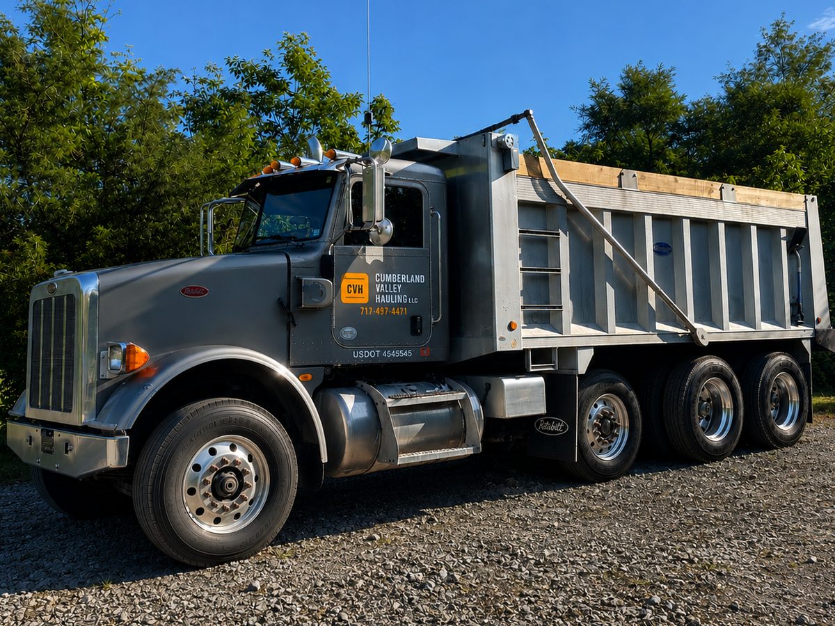 Cumberland Valley Hauling tri-axle dump truck, unit 26